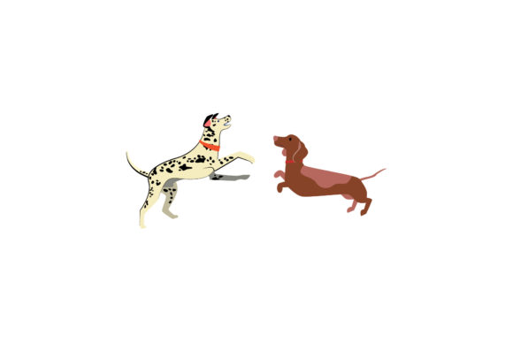 2 Dogs Family Asset Illustrations: A Designer's Warm Companion
