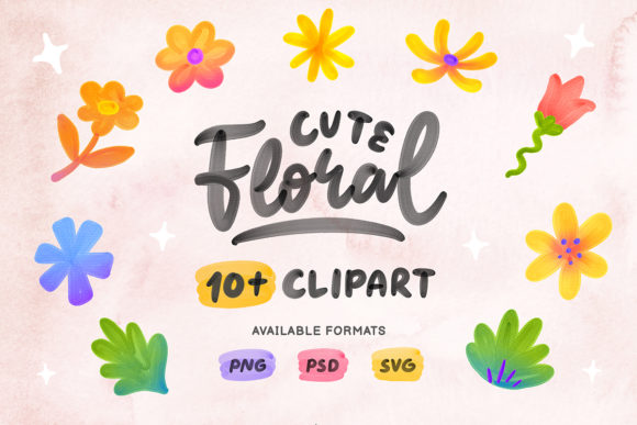 Bringing Projects to Life with Cute Floral Clipart Illustrations