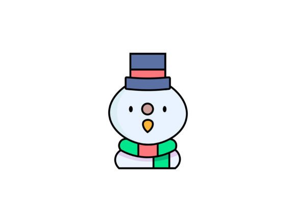 Christmas Snowman Illustrations for Festive Design Projects
