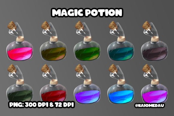 Conjure Visual Magic with Halloween Potion Illustrations