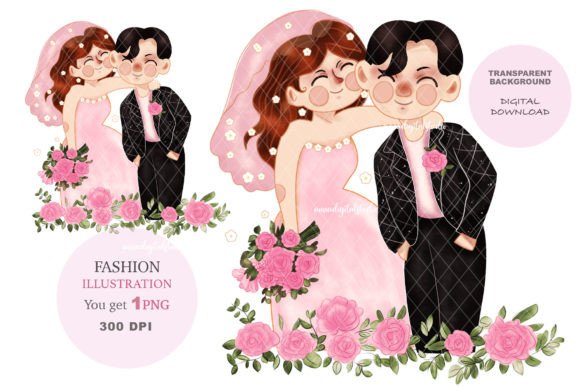 Elevate Your Designs with Wedding Clip Art & Fashion Illustrations