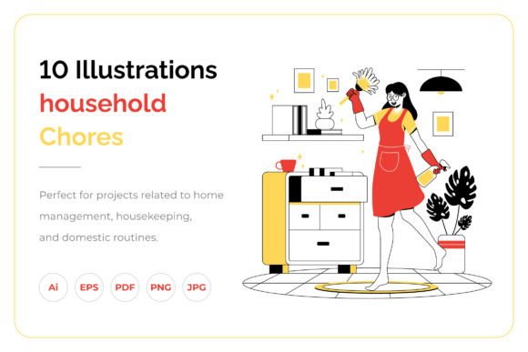 Household Chores Illustrations: Adding Life to Everyday Tasks