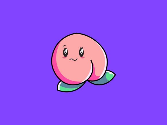Kawaii Fruit Peach Illustrations: Sweetening Your Design Projects