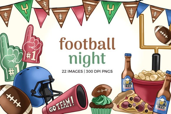 Score Big with These Football Party Clipart Essentials