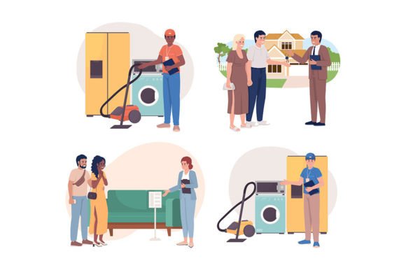 Seller Consultant 2D Illustrations: A Design Asset for Modern Brands