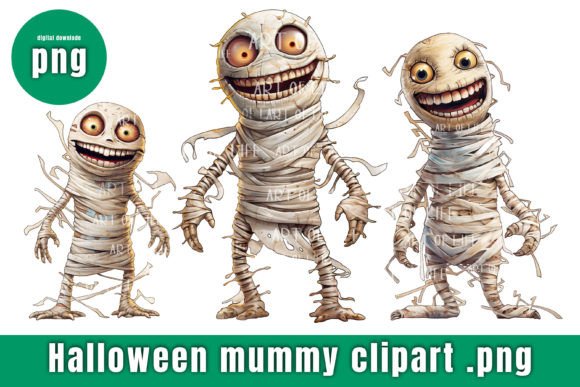 Spooky-Sweet Style: The Cartoon Mummy Set for Halloween