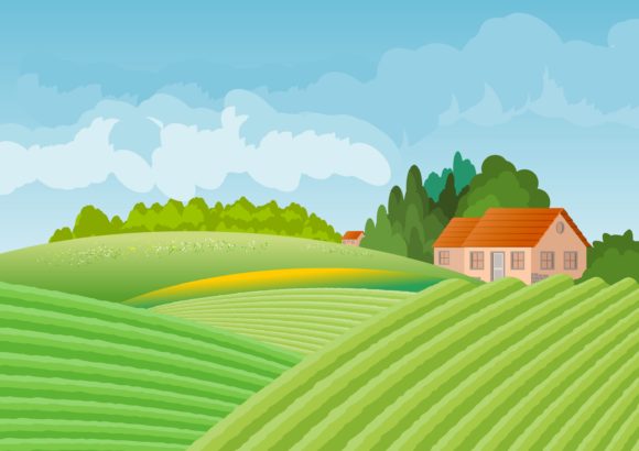 Two Backgrounds Landscape Illustrations: Elevate Your Digital Canvas