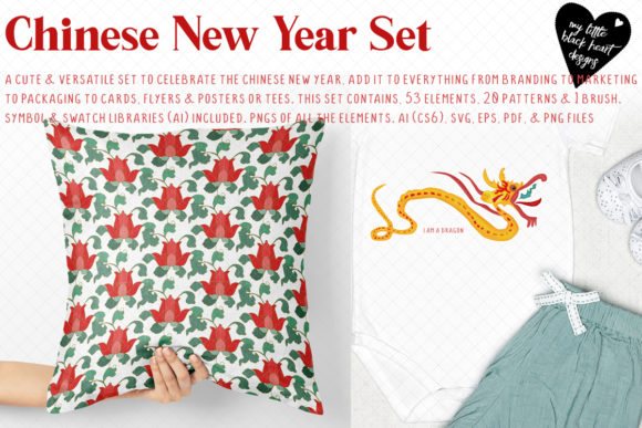Unleashing Festive Creativity with the Chinese New Year Illustrations Set