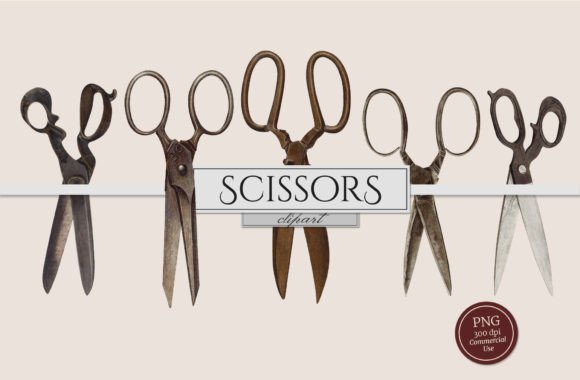 Vintage Charm: Elevate Your Projects with Scissors Clipart