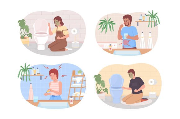 Visualizing Discomfort: The Power of People Suffering from Pain Illustrations