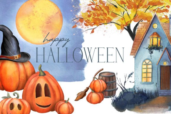 Watercolor Halloween Illustrations: A Creative Collection